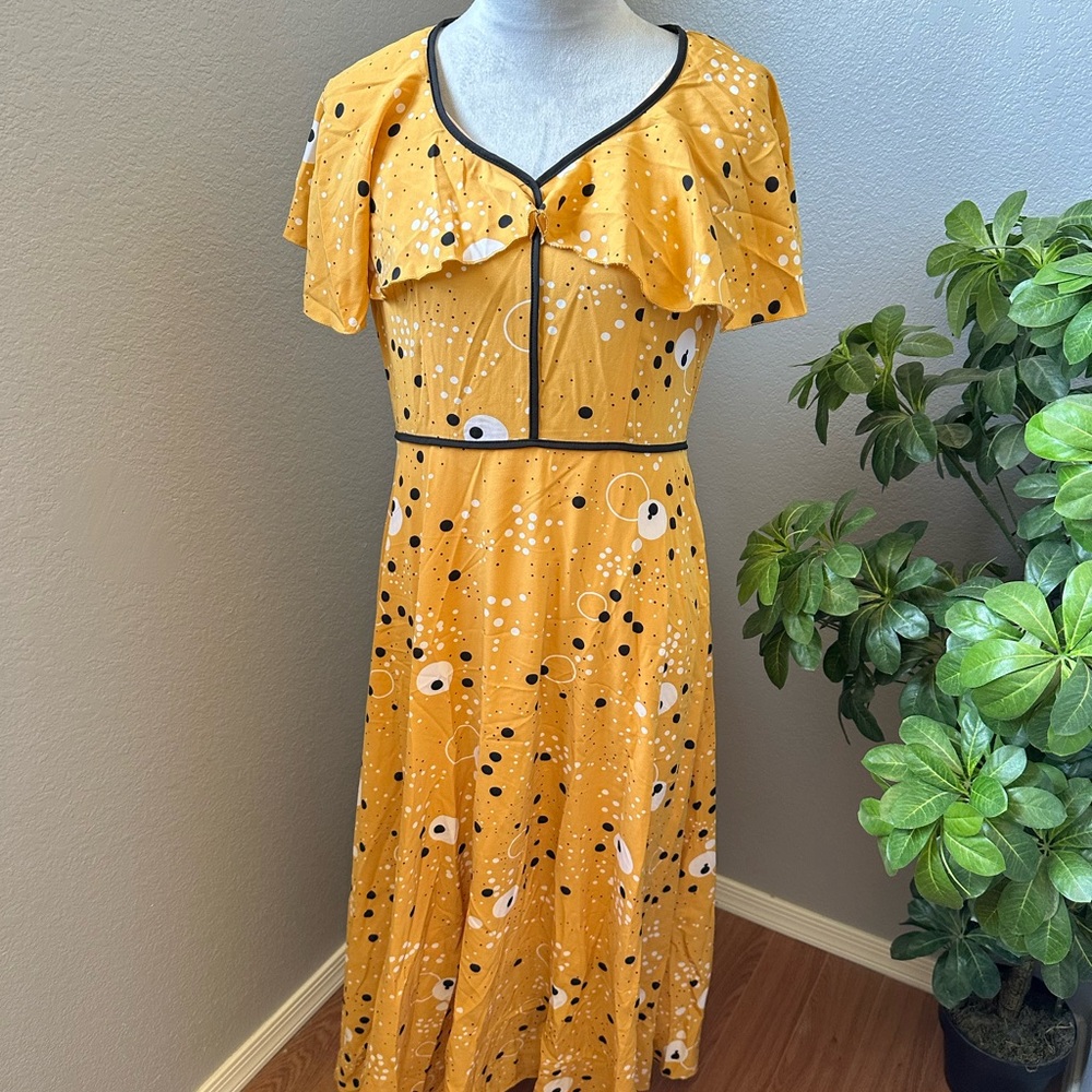 Yellow Polka Dot Dress